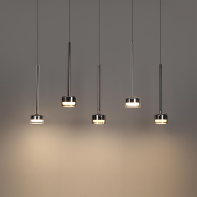 7151/10L HIGHTECH ODL26 347 светильник хром/ прозрачное стекло/металл IP20 LED 10W 3000K 220V LASLO