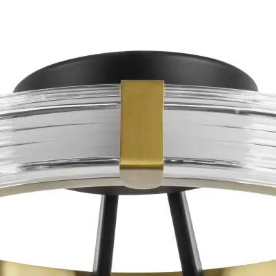 736041 Люстра ROTONDA 21W LED 1053LM 180G ЧЕРНЫЙ/ЛАТУНЬ 3000K Lightstar