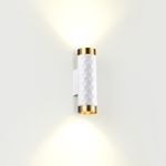 4286/2W HIGHTECH ODL22 403 белый/золотистый/металл Настенный светильник IP20 LED GU10 max 2*10W AD ASTRUM