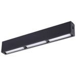 358106 OVER NT19 123 черный Светильник Волвошер IP20 LED 4000K 15W 24V RATIO