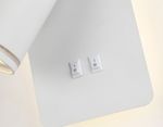 Светильник светодиодный настенный с выключателем FW2465 WH белый LED 4200K 9W 185*105*150