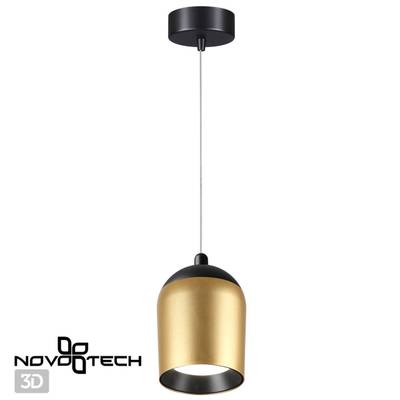 358515 OVER NT21 228 золото Светильник накладной светодиодный, провод 2м IP20 LED 4000K 15W 220V KAMP