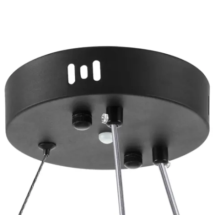 736407 Люстра ROTONDA 91W LED 2976LM 120G ЧЕРНЫЙ 3000-6000K