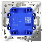 VLS020204 Выключатель встраиваемый VOLTUM S70 двухклавишный с подсветкой 10А, (шелк). (ТМ Maytoni)