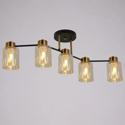 IL6111-5COU-79 BK GD Qui светильник потолочный ILLUMICO, E14х5
