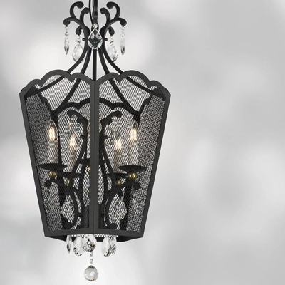 744157 Люстра CASTELLO 5х40W E14 ЧЕРНЫЙ/ЗОЛОТО Lightstar