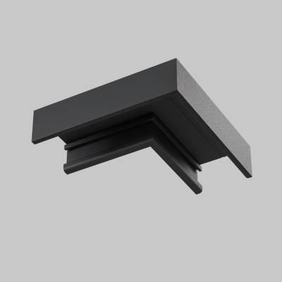 Коннектор угловой, накладной Basity, черный, TRA172CL-11B. TM Maytoni