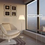 Торшер Crystal Lux NICOLAS PT1 NICKEL/WHITE 3400/601