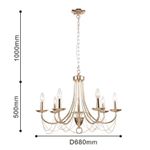 Подвесная люстра Plini 2591-7P, 7*E14*40W. ТМ F-Promo