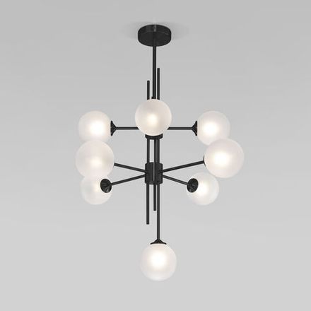 Умный потолочный светильник со стеклянными плафонами 50383 черный