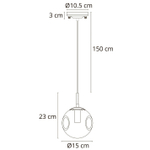 Подвесной светильник Arte Lamp TUREIS A9915SP-1CC, 1хE14