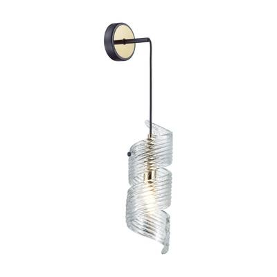 5439/1 MODERN ODL_EX25 87 черный/золото/металл/стекло Подвес/бра E14 1*40W FUSILLI