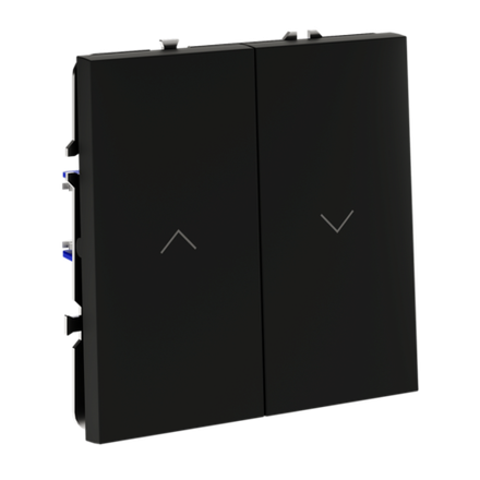 VLS020708 Выключатель встраиваемый VOLTUM S70 для жалюзи 10А, (черный матовый). (ТМ Maytoni)