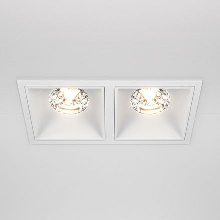 Встраиваемый светильник Alfa LED 3000K 2x15Вт 36° DL043-02-15W3K-SQ-W. TM Maytoni