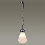 5418/1 MODERN ODL_EX23 157 черный хром/белый матовый/металл/стекло Подвес E14 1*40W ELICA
