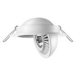 358815 SPOT NT21 278 белый Светильник встраиваемый светодиодный IP20 LED 9W 770Лм 4000K 220V GESSO