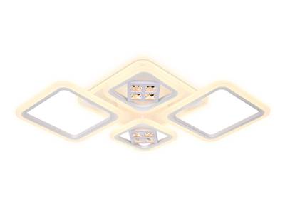 Потолочный светодиодный светильник с пультом FA286/4 WH белый 101W 750*490*80 (ПДУ РАДИО 2.4G)
