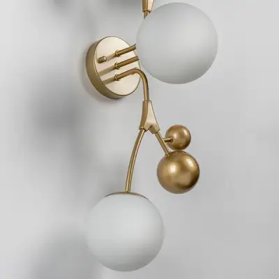 815533 Бра CROCO 3х5W (led) G9 ЗОЛОТО/БЕЛЫЙ Lightstar