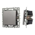 Механизм выключателя одноклавишный непроходной SWT-MK01-PL-GR (250V, 16A) (Arlight, -)