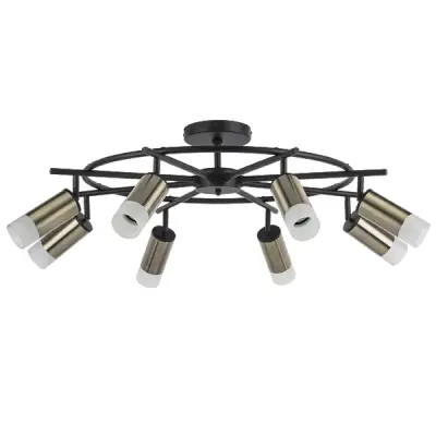 LR7183181 Люстра RULLO 8х50W GU10 ЧЕРНЫЙ/БРОНЗА (571718+214431-8+202431-8)