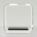 Настольный светодиодный светильник с беспроводной зарядкой и регулировкой яркости 80502/1 хром