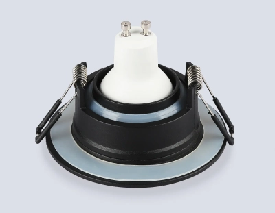 Светильник встраиваемый TN1142 BK черный IP44 GU5.3 D95*38