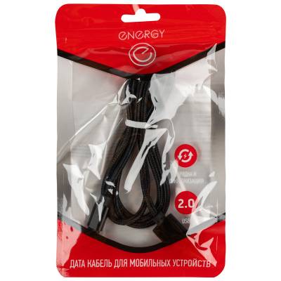 Кабель Energy ET-25 USB/MicroUSB, цвет - черный