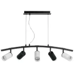 LR7353723630 Люстра RULLO 5х50W GU10 ЧЕРНЫЙ/БЕЛЫЙ (571735+214437-2+214436-3+202430-5)