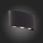 SL089.401.06 Светильник уличный настенный ST-Luce Черный кварцевый LED 6*1W 4000K