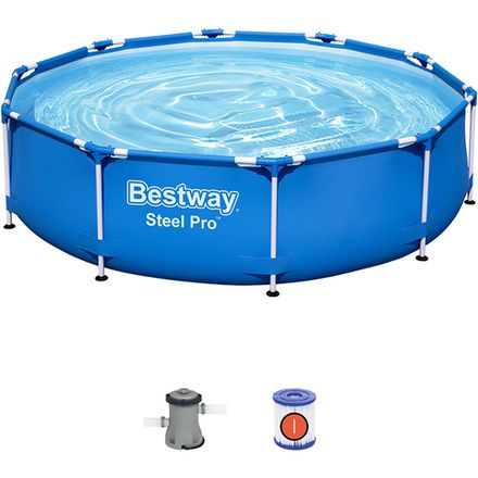 Бассейн каркасный круглый 305*76 см, 4678 л, Steel Pro 56677 Bestway