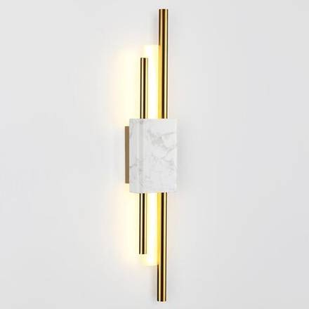 4359/10WL MIDCENT ODL23 221 белый мрамор/золотистый металл Настенный светильник IP20 LED 10W 655Лм 3000K MARMI