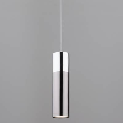 Подвесной светодиодный светильник в стиле лофт 50135/1 LED хром / черный жемчуг