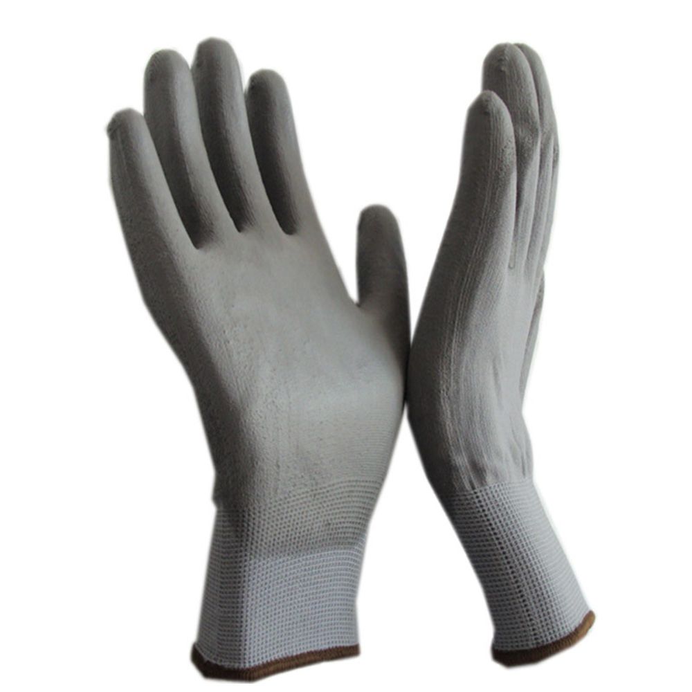 Перчатки рабочие с полиуретановым покрытием PU1, размер М (Минимальная отгрузка 12 шт)