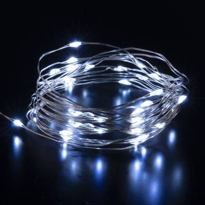 Светодиодная гирлянда нить "Роса" белый 5м IP20 400-007 белый