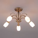 Потолочная люстра со стеклянными плафонами 30280/5