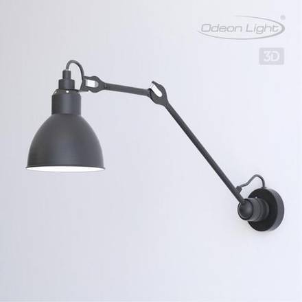 4125/1WD MODERN ODL19 681 черный Бра на кронштейне Е14 1*40W ARTA