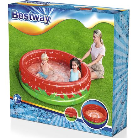 Бассейн круглый надувной 160*38 см, 508 л, Sweet Strawberry 51145 Bestway
