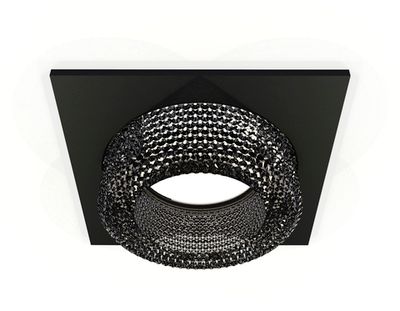 Комплект встраиваемого светильника XC7632021 SBK/BK черный песок/тонированный MR16 GU5.3 (C7632, N7192)