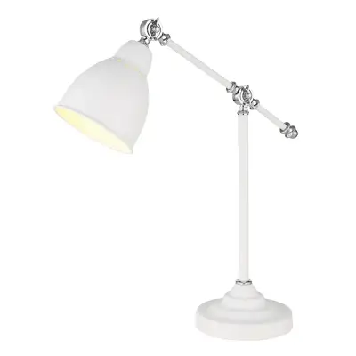 Офисная настольная лампа Arte Lamp BRACCIO A2054LT-1WH, 1хE27