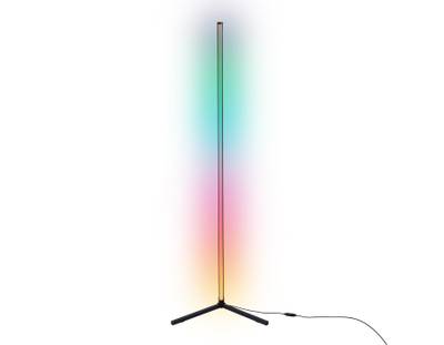 Светильник светодиодный напольный RGB с пультом FL8027 BK черный LED 20W RGB D32*1650 (ПДУ РАДИО 2.4G)