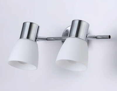 Настенно-потолочный спот TR3963/2 CH/FR хром/белый матовый E27*2 max 40W 200*105*200