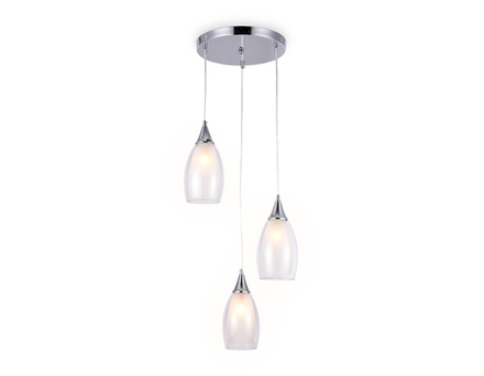 Подвесной светильник TR3548/3 CH/CL хром/прозрачный E14 max 40W 370*130*1000