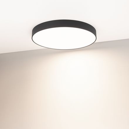 Светильник IM-RONDO-EMERGENCY-3H-R600-64W Warm3000 (BK, 120 deg, 230V) (Arlight, IP40 Металл, 2 года)