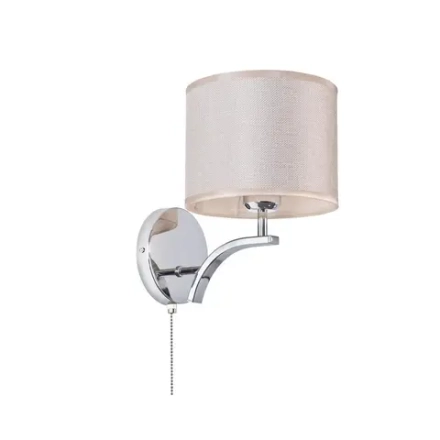 Citilux Эвора Рондо CL460311 Бра с бежевым абажуром и выключателем