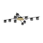 8304/10C COMFI золотой/черный, металл/акрил Светильник потолочный GX53 LED 10*7W 220V BENUA