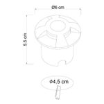 Тротуарный светильник Arte Lamp PIAZZA A3221IN-4BK, 1хLED