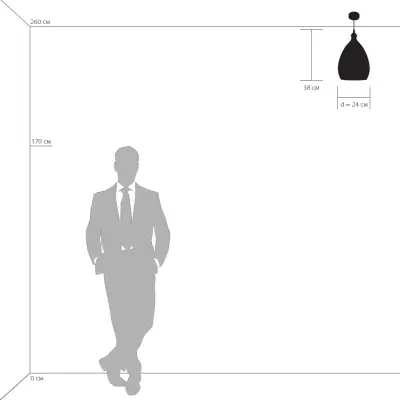798021 Люстра GENNI 1х40W E27 ЛАТУНЬ/ПРОЗРАЧНЫЙ Lightstar