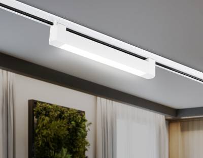 Светильник светодиодный трековый однофазный GL6730 WH белый IP20 20W 4200K 323*35*57