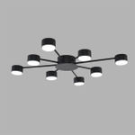 8344/8C COMFI LN26 251 черный, металл Люстра GX53 LED 8*7W 220V TORINA