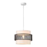 8002/1A MODERNI LN25 159 белый, черный металл/металл, текстиль Подвес Е27 60W 220V ANIMAISA